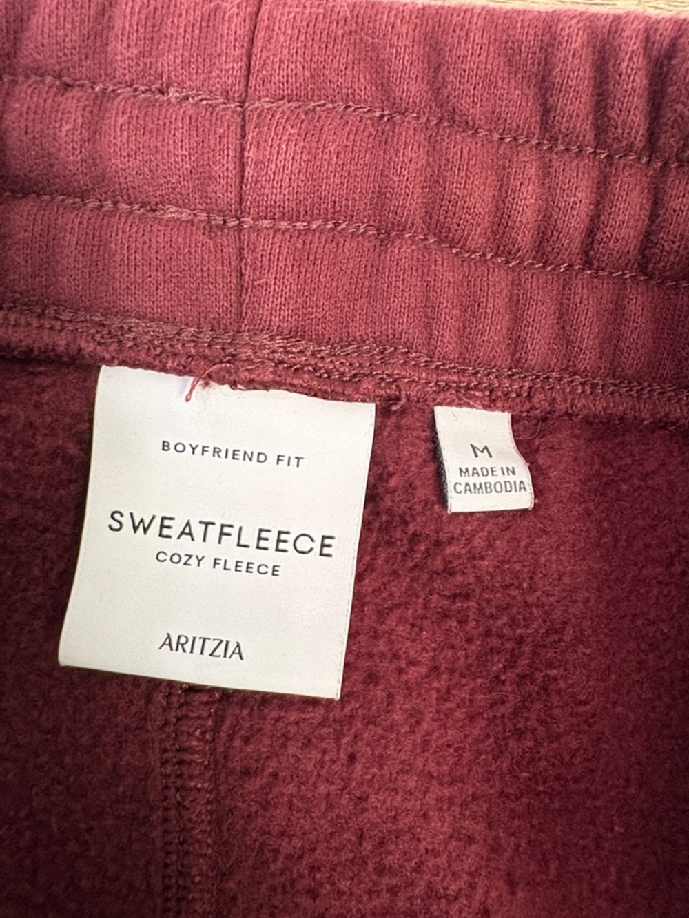 SOLD IN STORE Aritzia Sweatfleece Cozy Fleece Boyfriend Fit Wide Leg - Picture 8 of 14